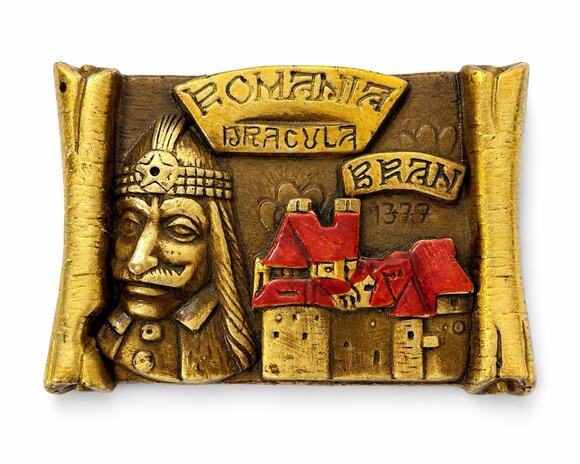 Unbranded Other - Dracula Romania Bran Castle Wall Plaque Vlad the Impaler 5.5” Folk Art Decor